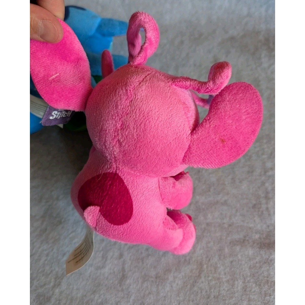 Feed Me Stitch Disney Plush Pink Angel eating Strawberry & Stitch Eating Avocado - Picture 8 of 13